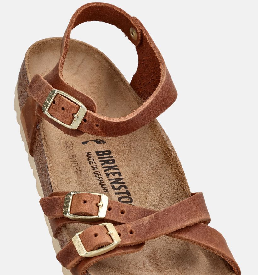 Birkenstock Kumba Natural Leather Cognac Sandalen voor dames (368223)
