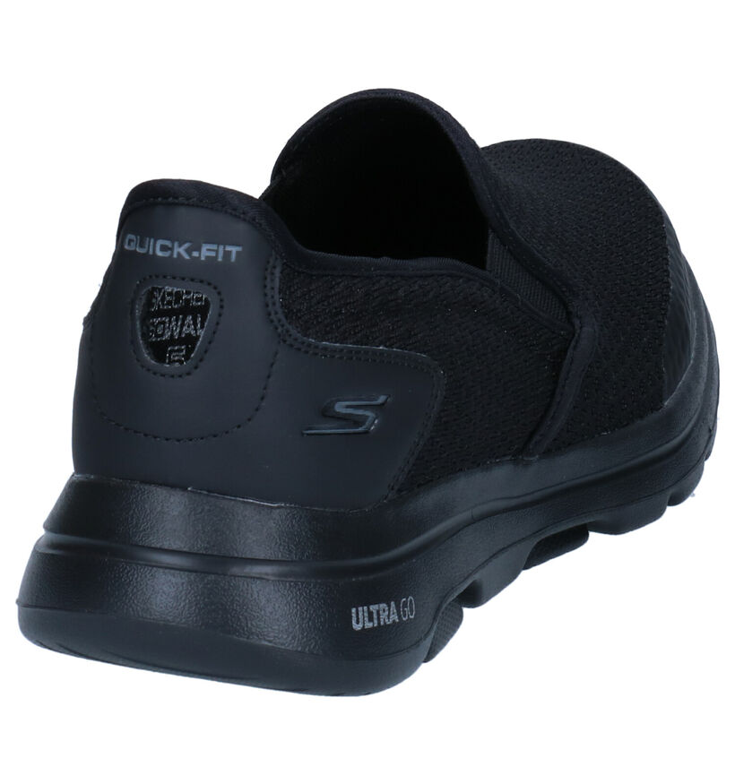 Skechers Go Walk Baskets slip-on en Noir en simili cuir (277906)