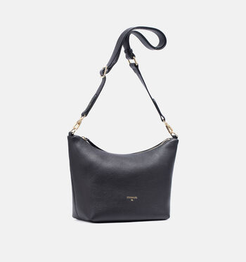Crinkles Crossbody tassen Zwart/Cognac/Bordeaux
