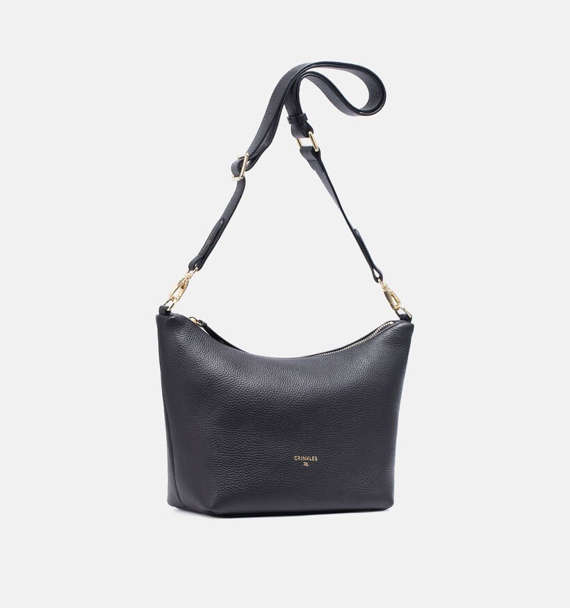 Crinkles Zwarte Crossbodytas voor dames (365729)