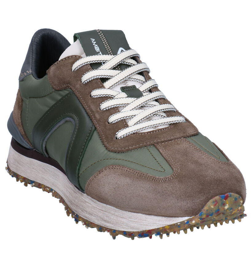 Ambitious Kaki Veterschoenen voor heren (300313) - geschikt voor steunzolen