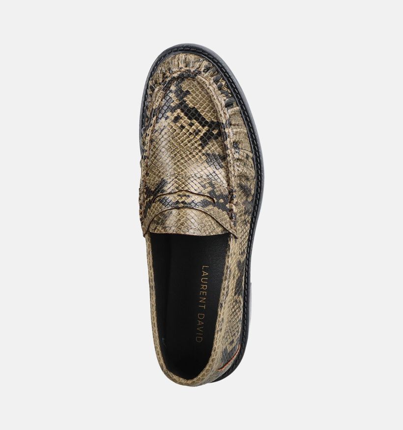 Laurent David Groene Loafers voor dames (380700)
