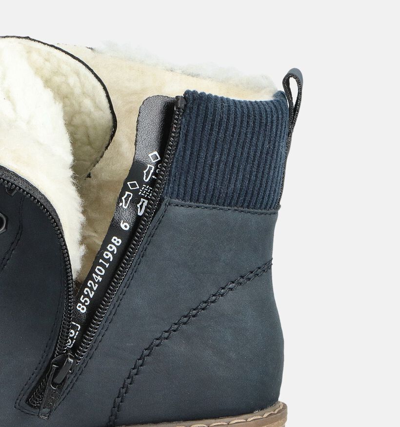 Rieker Blauwe Boots voor dames (363535) - geschikt voor steunzolen