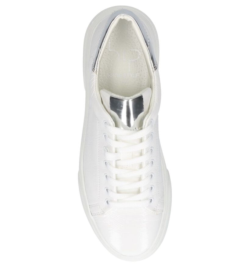 Witte Lage Sneakers Hip in lakleer (249230)
