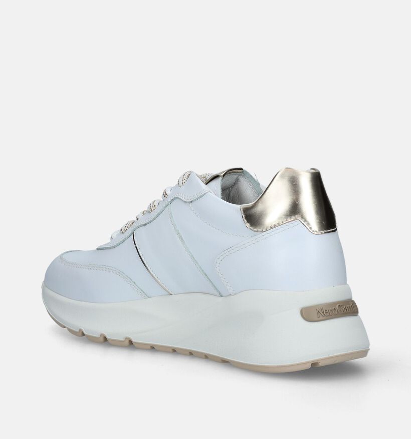 NeroGiardini Witte Sneakers voor dames (337164) - geschikt voor steunzolen