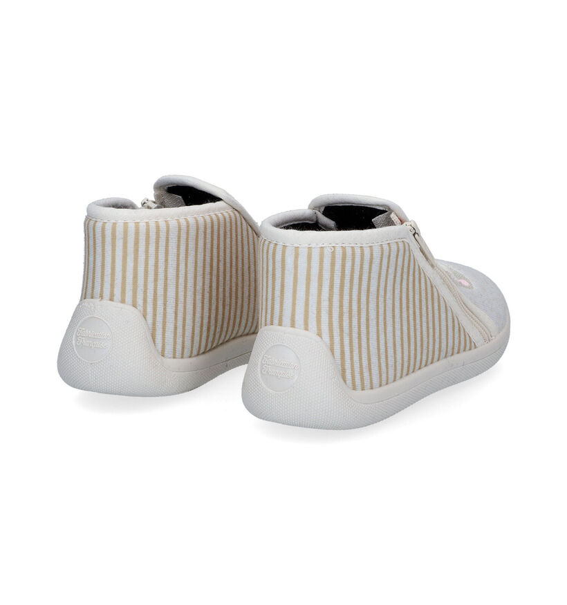 Milo & Mila Pantoufles fermées en Beige clair pour filles (310907)