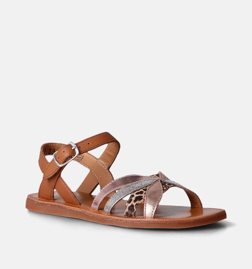 Pom d'Api Plagette Oto Cognac Sandalen voor meisjes (354610)