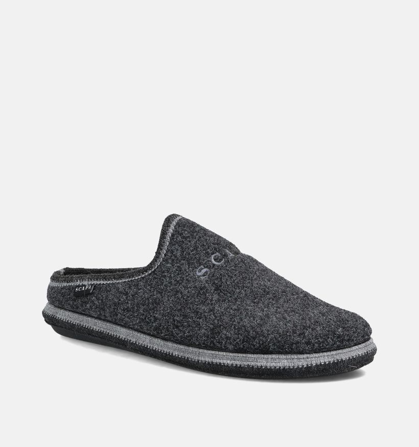 Scapa Grijze Pantoffels voor heren (364138) - geschikt voor steunzolen