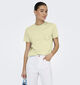 JDY Selma Crochet Pocket T-shirt en Jaune pour femmes (370070)