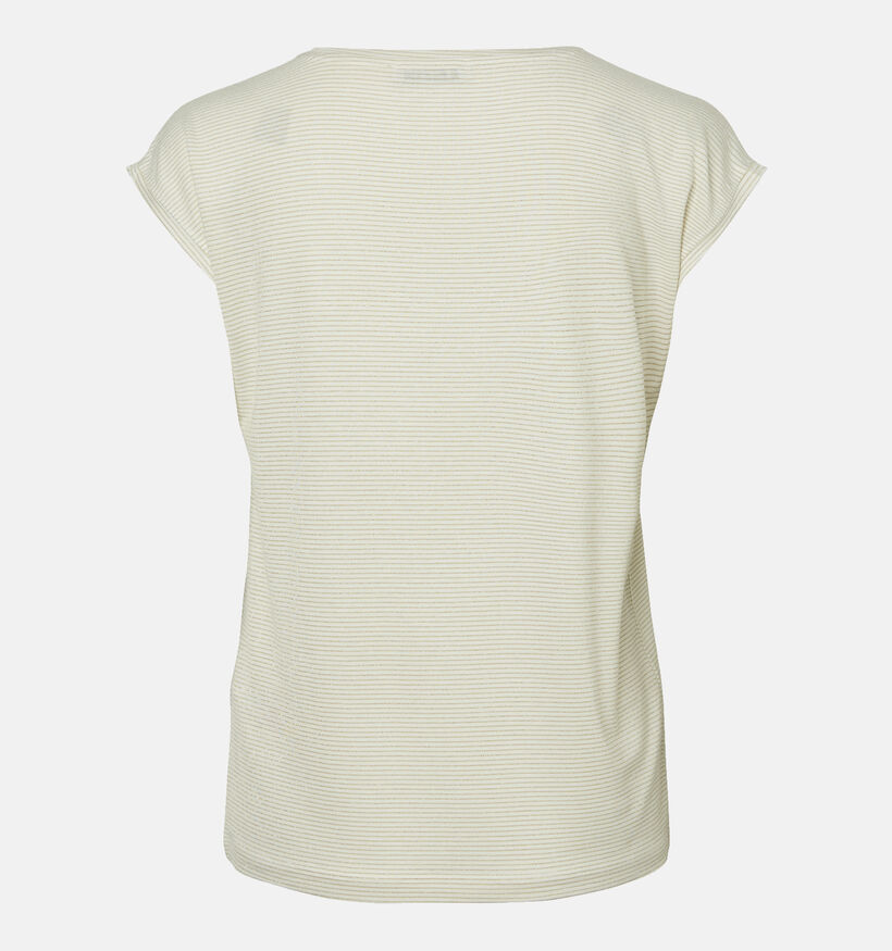 Pieces Billo T-shirt en Blanc pour femmes (351122)