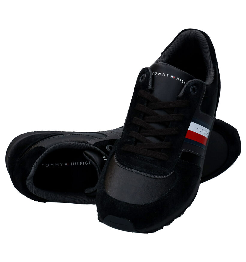 Tommy Hilfiger Iconic Blauwe Veterschoenen in daim (279957)