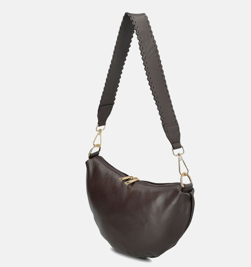 Via Limone Donkerbruine Crossbodytas voor dames (385050)