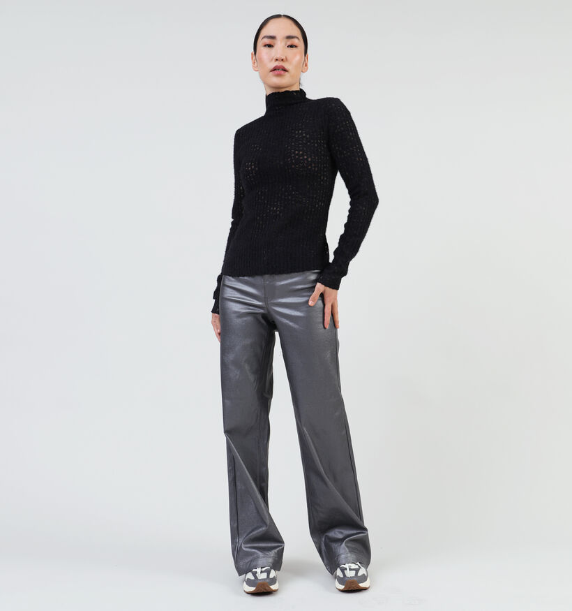 Vila Ekka T-shirt manches longues en Noir pour femmes (348741)