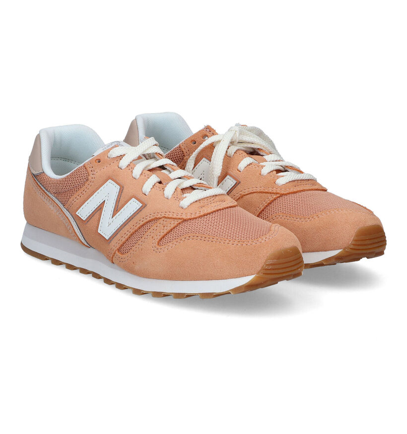 New Balance WL373 Baskets en Beige pour femmes (293659) - pour semelles orthopédiques