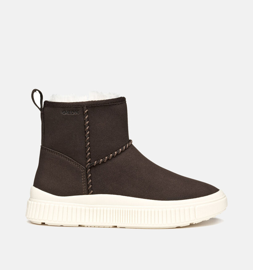 Geox Laquinny Bottes hautes en Brun foncé pour filles (361915)
