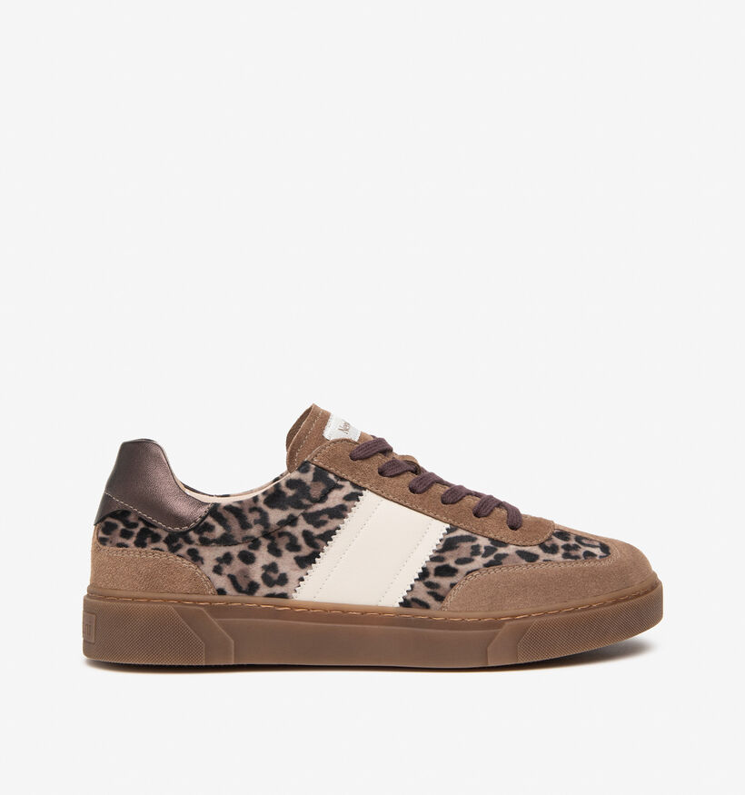 NeroGiardini Baskets en Beige fonc&eacute; pour femmes (377895) - pour semelles orthop&eacute;diques