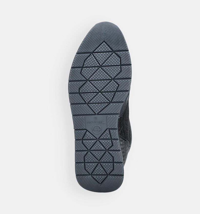 Tamaris Donkerblauwe Rits-Veterschoenen voor dames (367585) - geschikt voor steunzolen