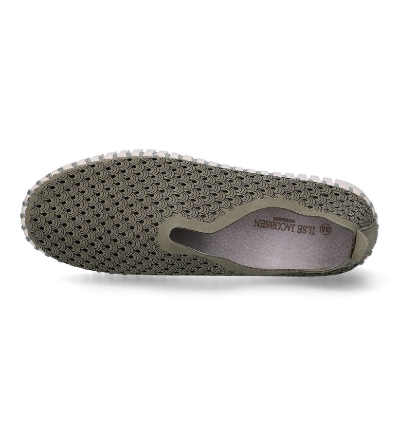 Ilse Jacobsen Tulip Platform Loafers en Vert kaki pour femmes (324082) - pour semelles orthopédiques