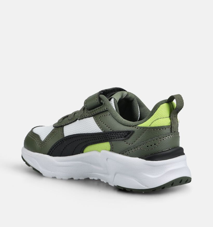 Puma Trinity 2 LT Baskets basses en Vert pour gar&ccedil;ons (375565) - pour semelles orthop&eacute;diques