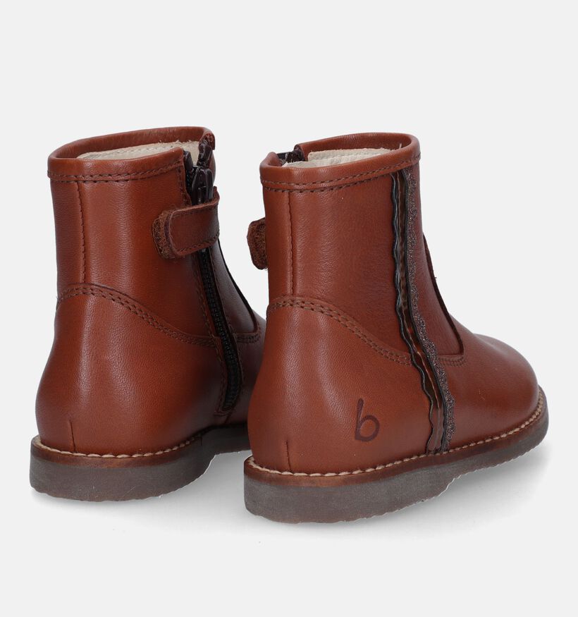 Beberlis Bottes courtes en Cognac pour filles (331447)