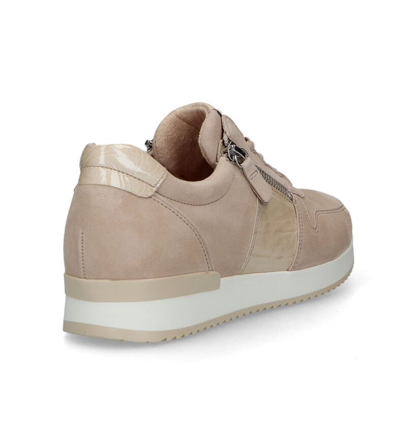 Gabor Best Fitting Beige Sneakers voor dames (319482) - geschikt voor steunzolen