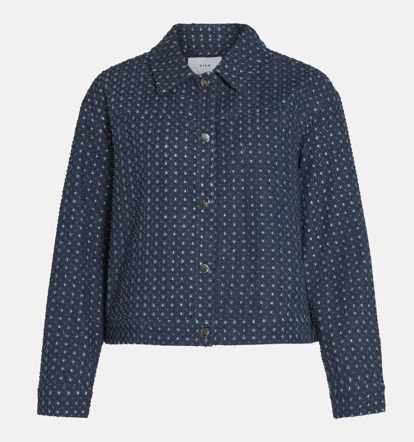 Vila Silver Manteau court en Bleu pour femmes (348766)