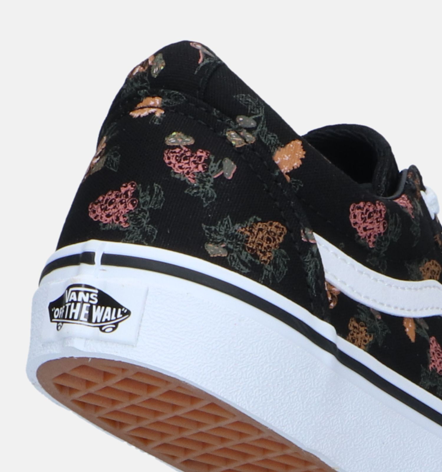 Vans Ward Garden Floral Zwarte Sneakers Meisjes Sneakers Online op TORFS.BE