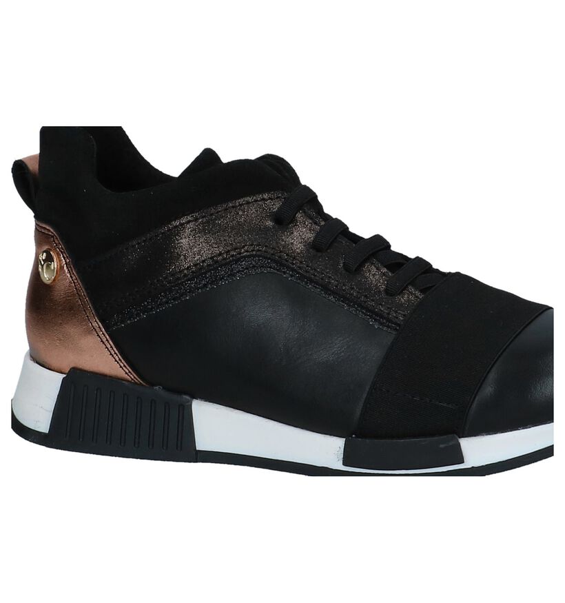 Zwarte Sneakers Scapa in leer (235867)