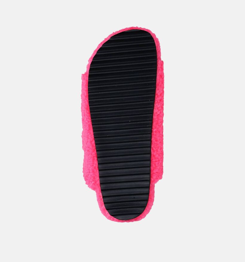 Colors of California Pantoufles ouvertes en Fuchsia pour femmes (300191)