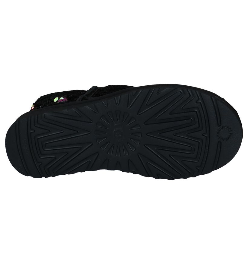 Zwarte UGG Classic Korte Laarzen met Pailletten in stof (223472)
