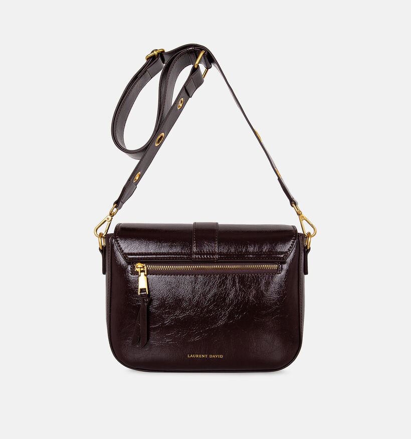 Laurent David Donkerbruine Crossbodytas voor dames (381469)