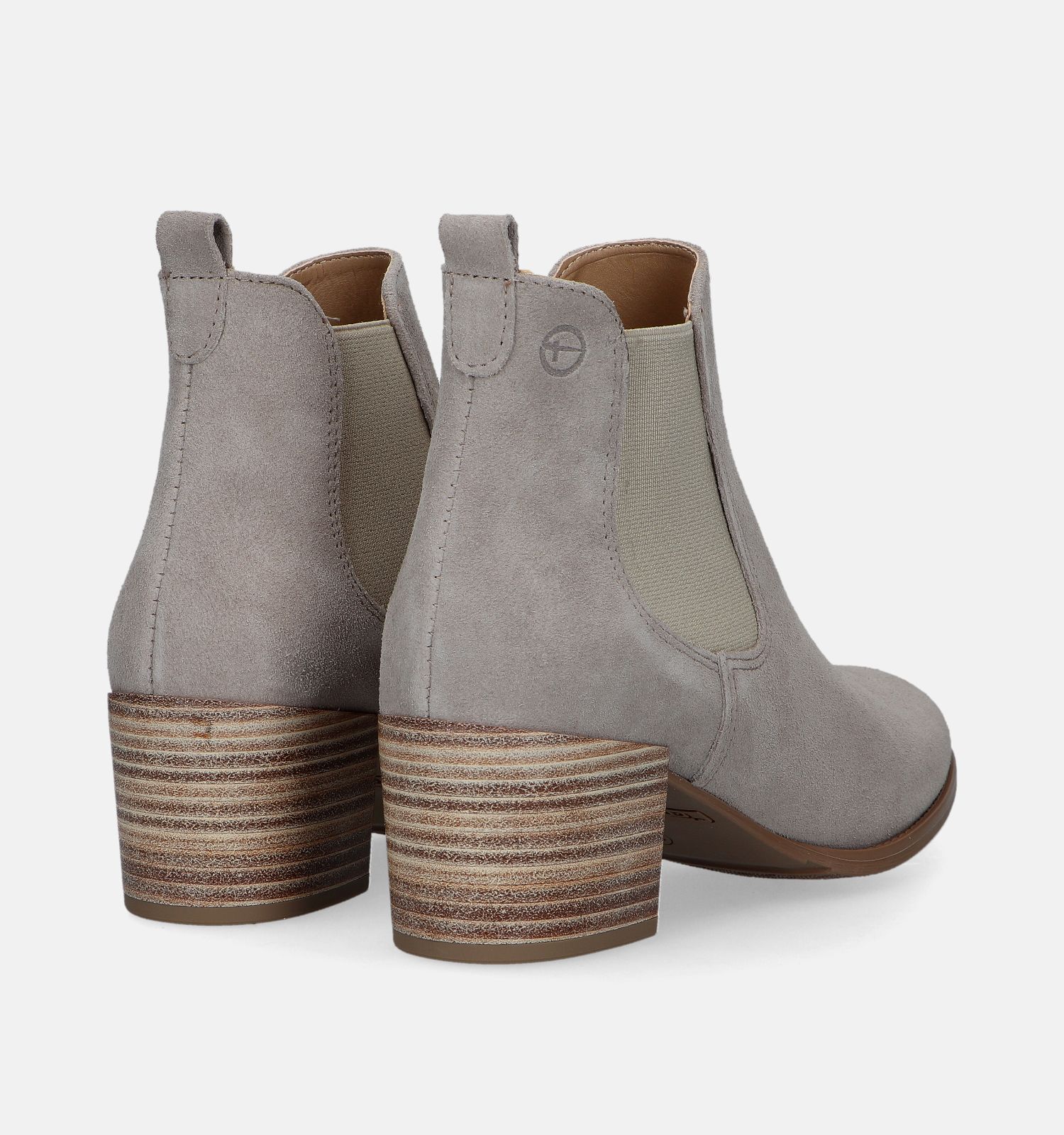 Tamaris Taupe enkellaarsjes Dames Enkellaarsjes Online op TORFS.BE