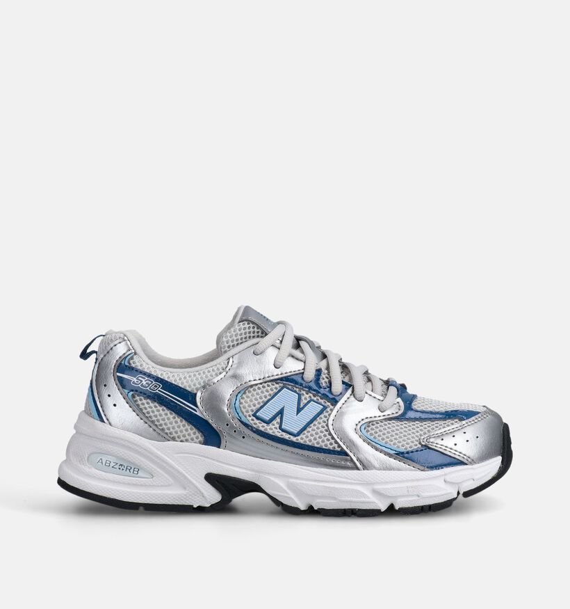 New Balance 530 Zilveren/Blauwe Sneakers voor meisjes (366392) - geschikt voor steunzolen