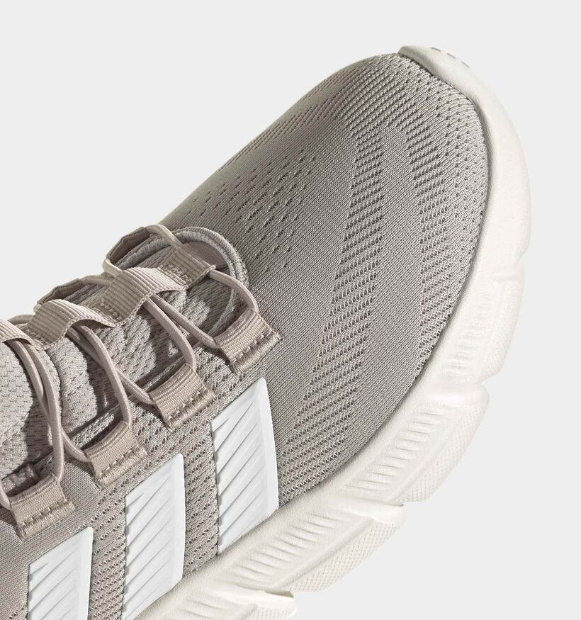 adidas Cloudfoam Flex Rapidfit Baskets basses en Beige pour hommes (372590) - pour semelles orthop&eacute;diques