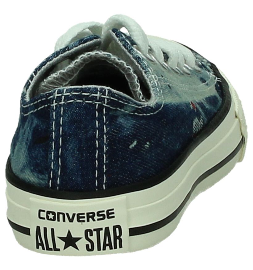 Converse Chuck Taylor All Star OX Baskets en Bleu en textile (266024)
