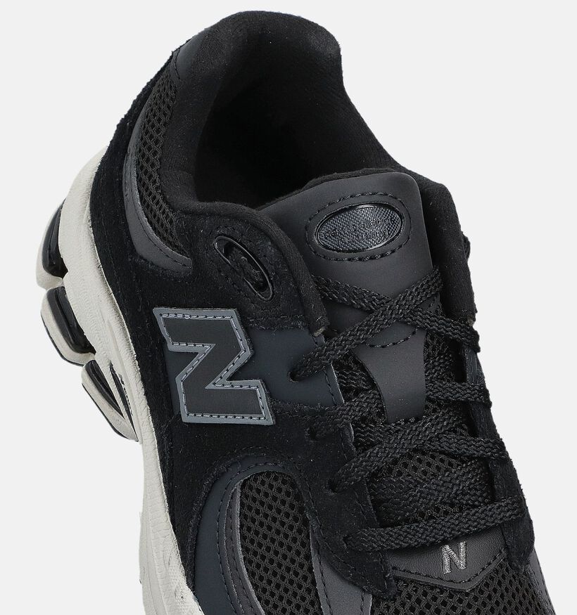 New Balance GC 2002 Baskets en Noir pour gar&ccedil;ons, filles (377306) - pour semelles orthop&eacute;diques