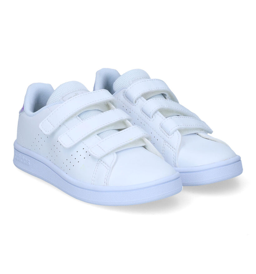 adidas Advantage C Baskets en Blanc pour filles (319539) - pour semelles orthopédiques