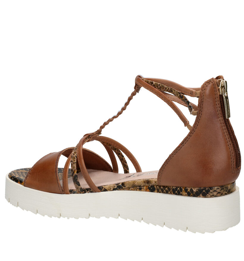 Tamaris TOUCH it Cognac Sandalen in kunstleer (269744)