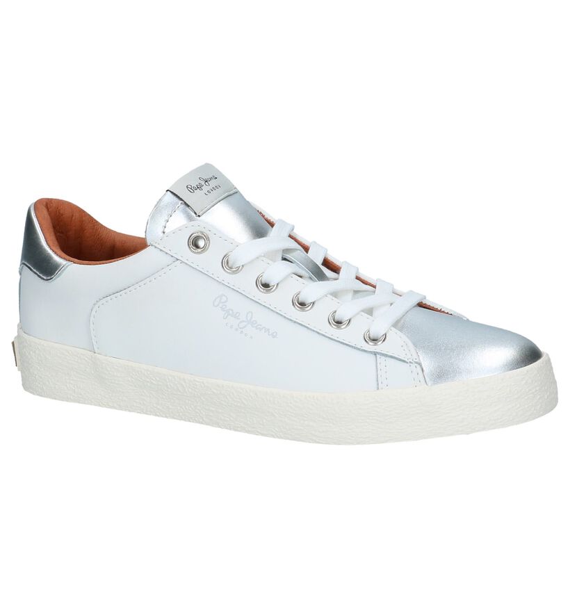 Pepe Sneakers Wit met Zilver, , pdp