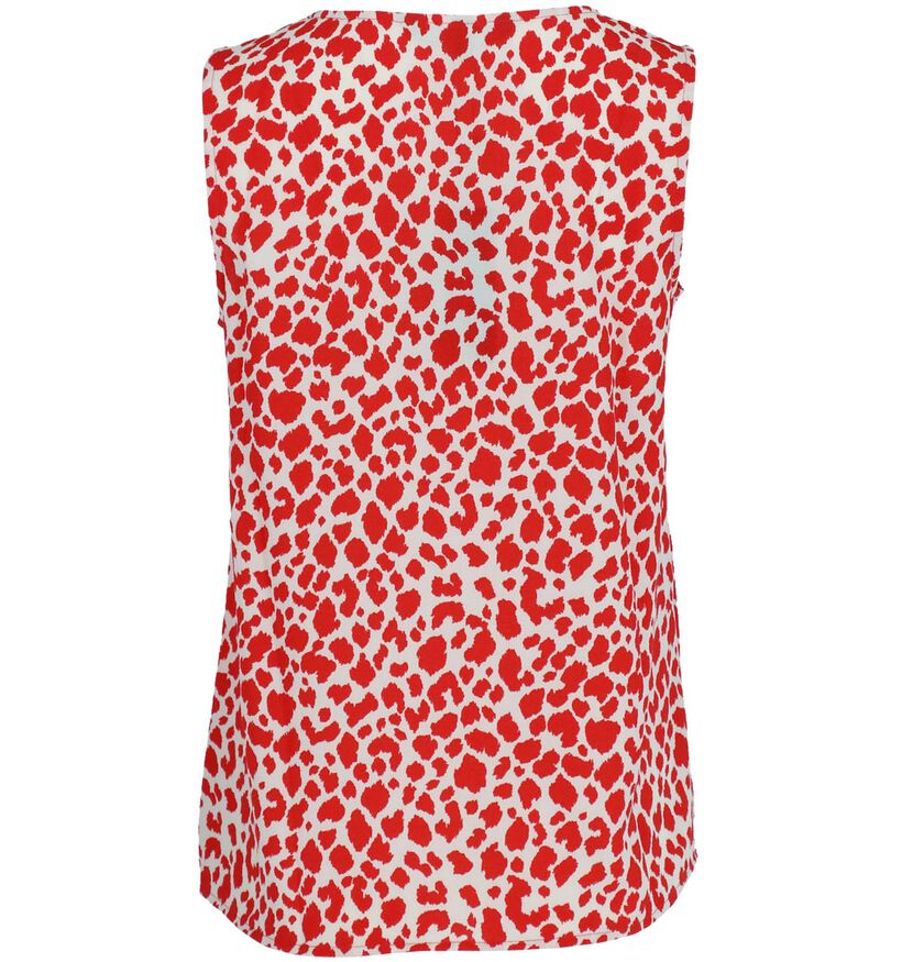 Vero Moda Saga Top en Rouge/Ecru (278210)