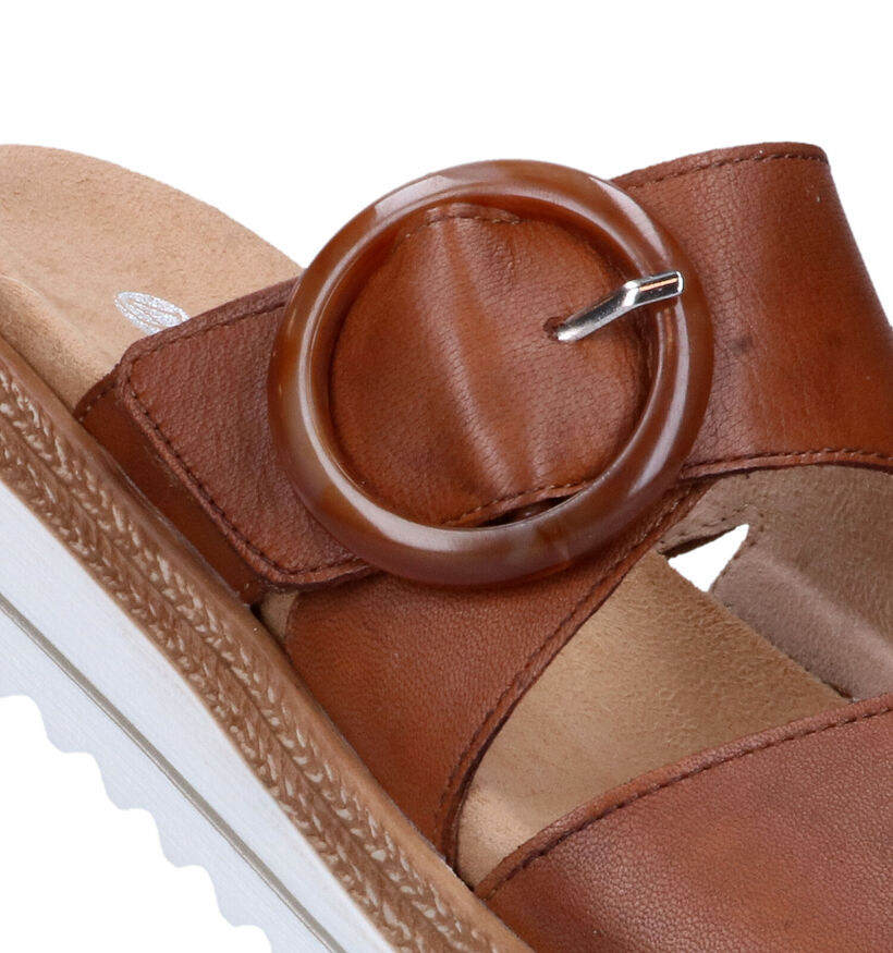 Remonte Nu-pieds pour semelles orthopédiques en Cognac pour femmes (323552) - pour semelles orthopédiques