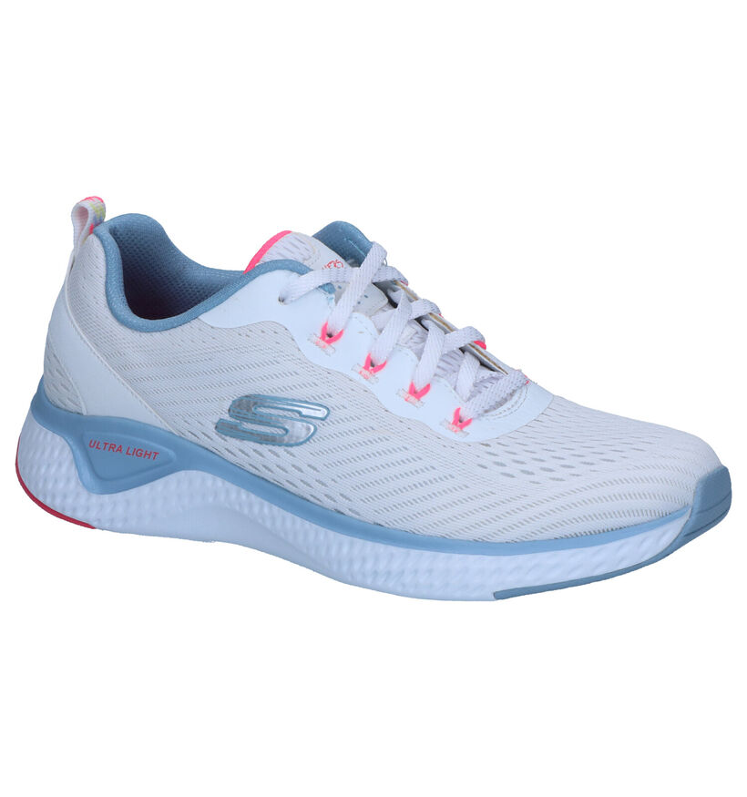 Skechers Solar Fuse Sneakers Wit in stof (266895)