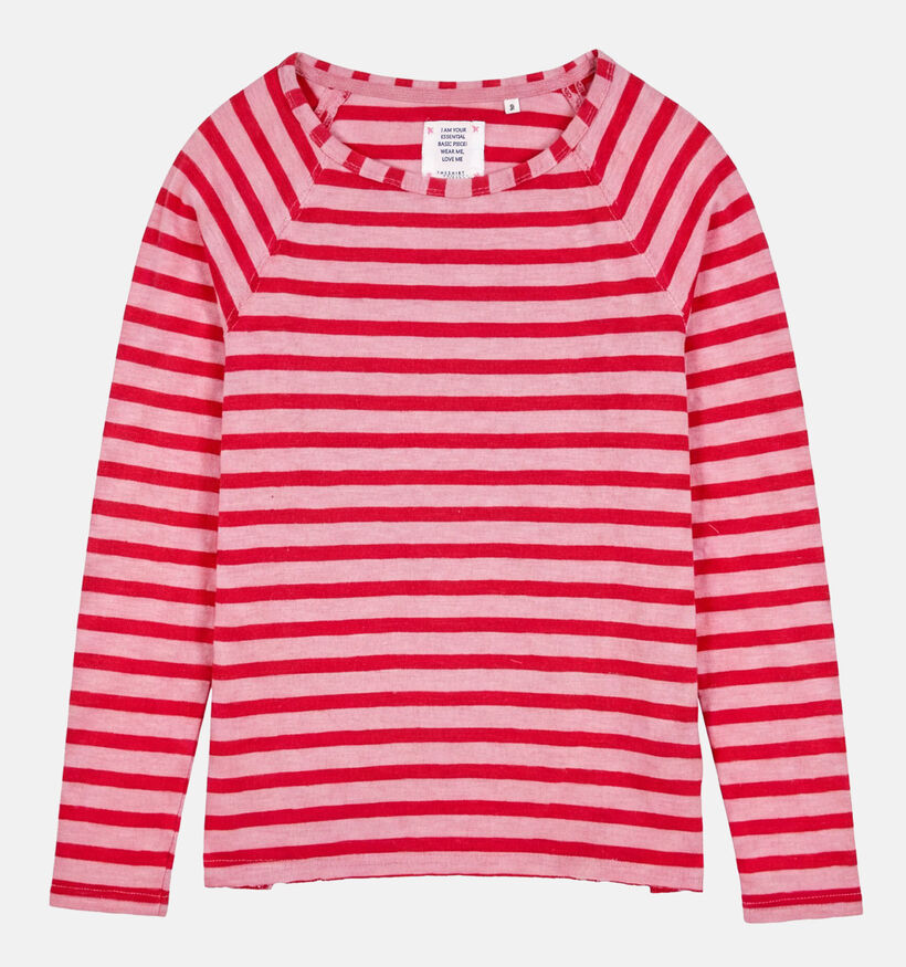 The Shirt Project Roze/Rode T-shirt met Lange Mouwen voor dames (374343)