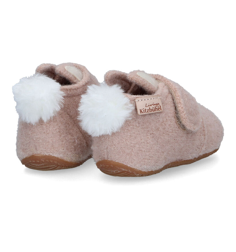 Living Kitzbühel Pantoufles fermées en Beige clair pour filles (317004)