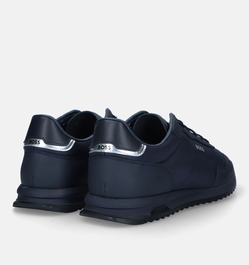 Boss Zayn Low Chaussures à lacets en Bleu pour hommes (326931) - pour semelles orthopédiques