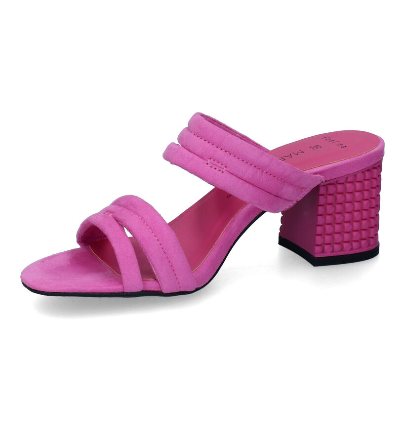 Marco Tozzi Nu-pieds à talons en Rose fuchsia pour femmes (309678)