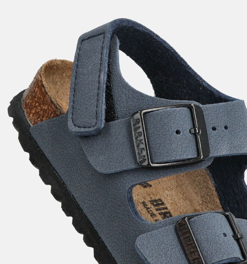 Birkenstock Milano Sandales en Bleu foncé pour garçons (367311)