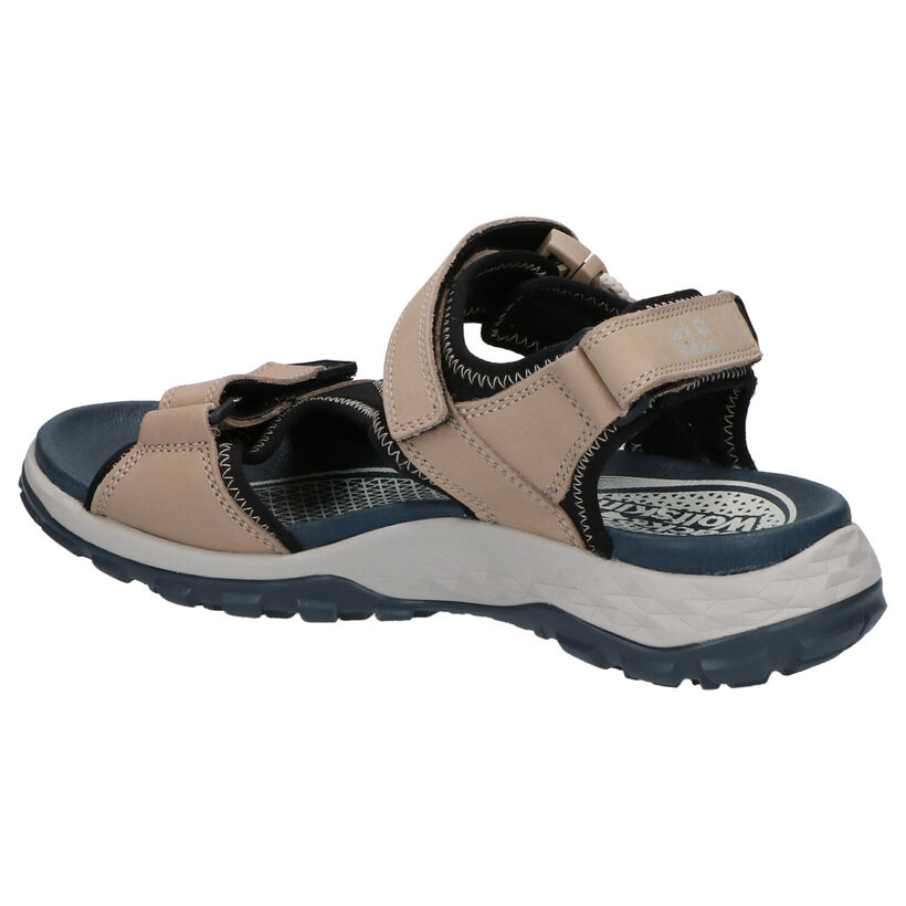 Lichtbeige Sandalen Jack Wolfskin Rocky in nubuck (268012)