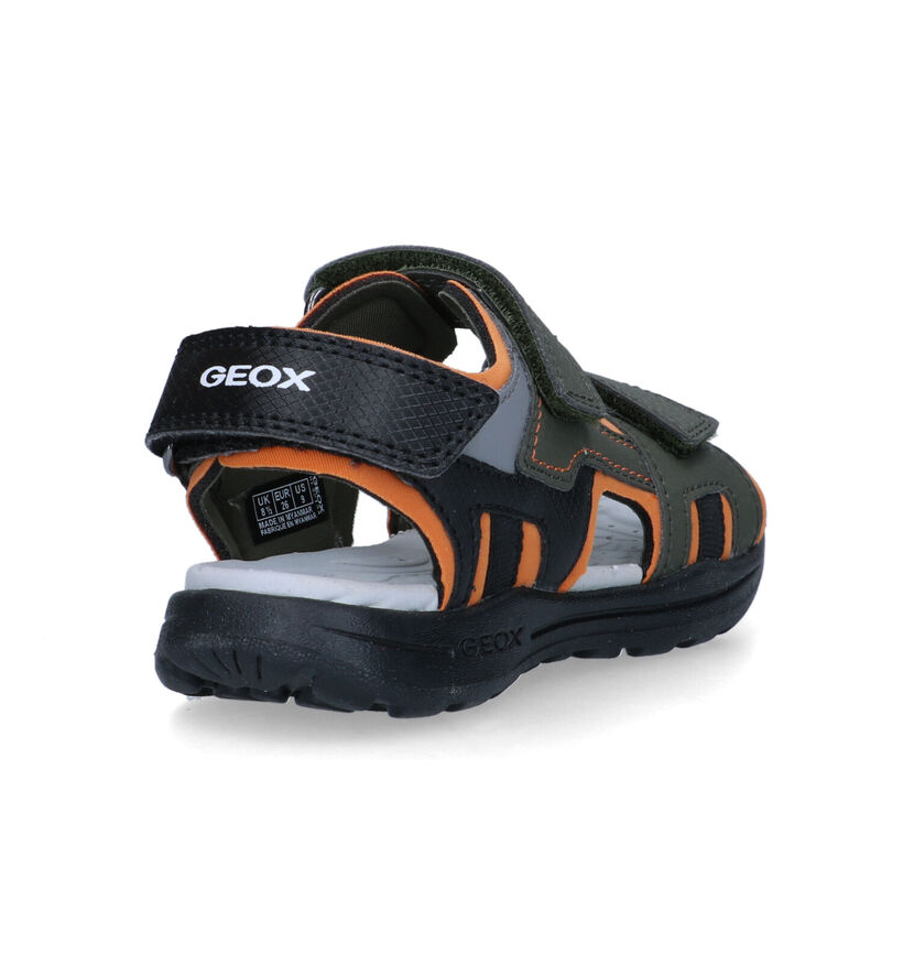 Geox Veniett Sandales en Vert kaki pour garçons (321554)