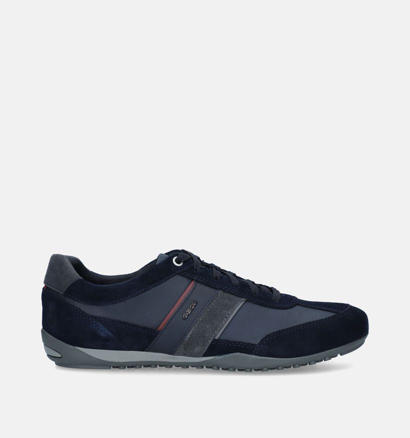 Geox Wells Chaussures à lacets en Bleu pour hommes (317551) - pour semelles orthopédiques